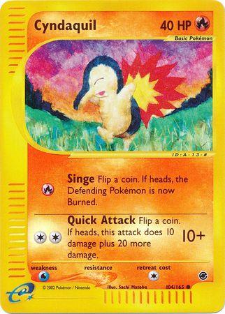 Cyndaquil [Reverse Holo] #104 Pokemon Expedition