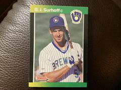 B.J. Surhoff #221 Baseball Cards 1989 Donruss Baseball's Best Prices