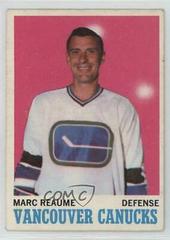 Marc Reaume Hockey Cards 1970 O-Pee-Chee Prices