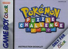 Pokemon Puzzle Challenge - Manual | Pokemon Puzzle Challenge GameBoy Color