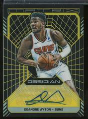Deandre Ayton [Yellow] Basketball Cards 2018 Panini Obsidian Matrix Autographs Prices