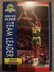 Ricky Pierce Basketball Cards 1992 Fleer Team Leaders Prices