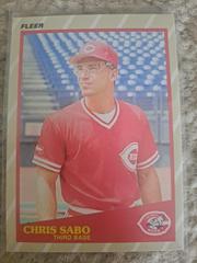 Chris Sabo #35 Baseball Cards 1989 Fleer Superstars Prices
