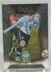 Lionel Messi [Striped Jersey] Soccer Cards 2015 Panini Select Prices