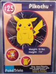 Pikachu #25 Pokemon Burger King Prices