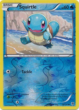 Squirtle [Reverse Holo] #24 Pokemon Plasma Storm