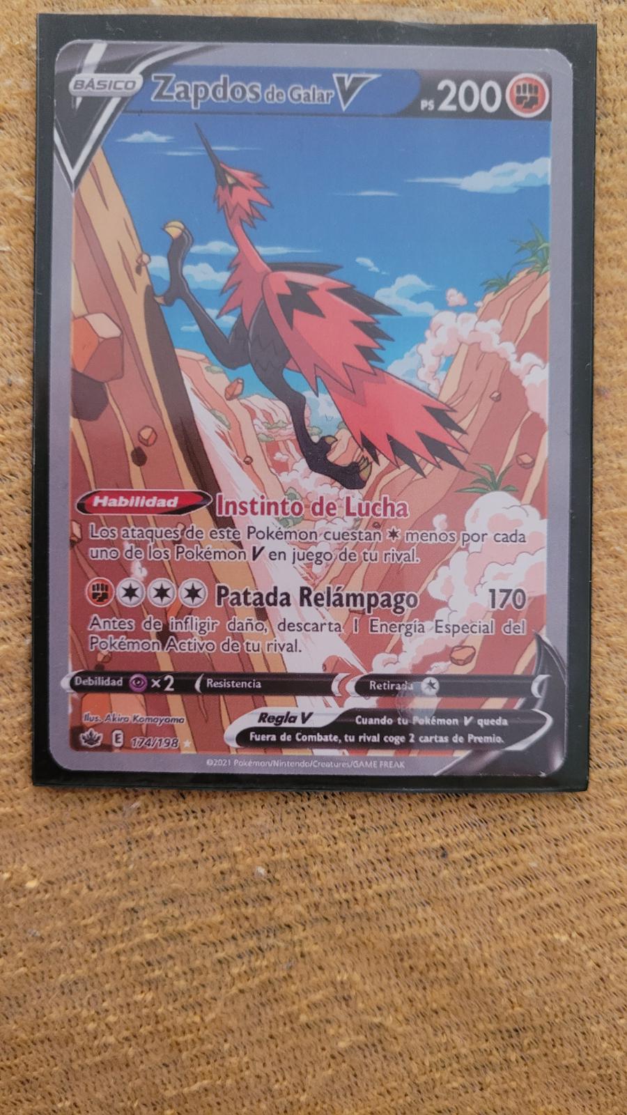 Zapdos galar carta