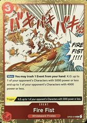 Fire Fist OP03-018 One Piece Pillars of Strength Prices