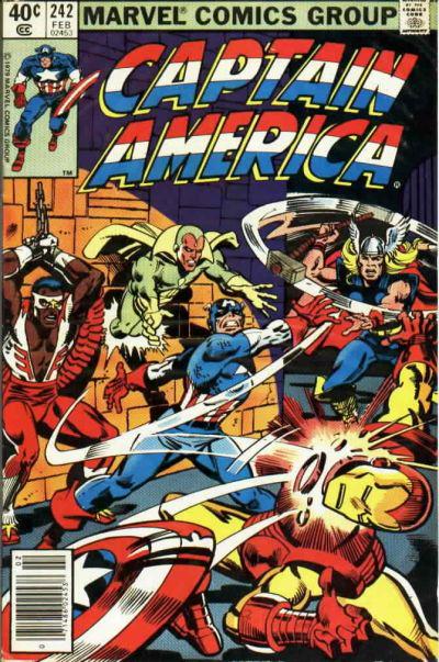 Captain America [Newsstand] #242 (1980) Comic Books Captain America