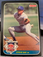 Steve Sax #28 Baseball Cards 1987 Donruss All Stars Prices