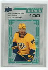Matt Duchene [100] Hockey Cards 2022 Upper Deck Population Count Prices