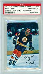 Brad Park [Round Corners] Hockey Cards 1977 Topps Glossy Prices