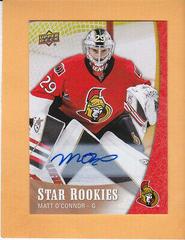 Matt O'Connor [Autograph] Hockey Cards 2015 Upper Deck Star Rookies Prices