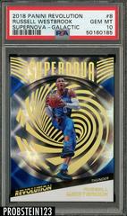 Russell Westbrook [Galactic] #8 Basketball Cards 2018 Panini Revolution Supernova Prices