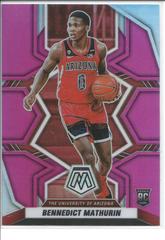 Bennedict Mathurin [Pink] #11 Basketball Cards 2022 Panini Chronicles Draft Picks Mosaic Prices