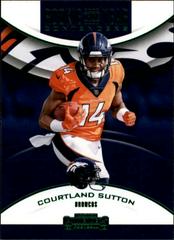 Courtland Sutton [Emerald] Football Cards 2018 Panini Contenders Rookie of the Year Prices