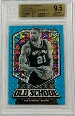 Tim Duncan [Blue Fluorescent] Basketball Cards 2019 Panini Mosaic Old School Prices