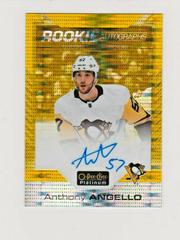 Anthony Angello [Seismic Gold] #R-AA Hockey Cards 2020 O Pee Chee Platinum Rookie Autographs Prices