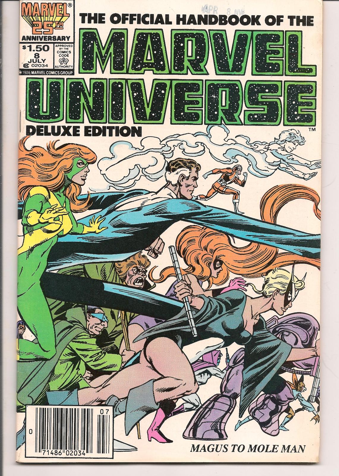 Official Handbook Of The Marvel Universe  [Newsstand] #8 (1986) Comic Books Official Handbook of the Marvel Universe