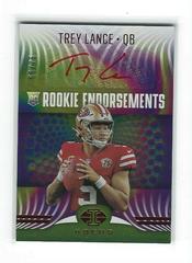 Trey Lance [Red] #RE-3 Football Cards 2021 Panini Illusions Rookie Endorsements Autographs Prices
