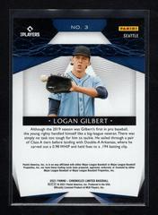 Back | Logan Gilbert Baseball Cards 2021 Panini Chronicles Limited