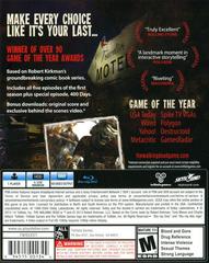 Back Cover | The Walking Dead [Game of the Year] Playstation 4