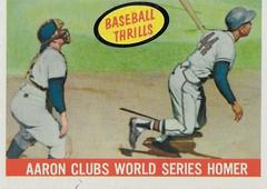Aaron Clubs World [Series Homer] Baseball Cards 1959 Topps Prices