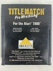 Title Match Pro Wrestling - Cartidge | Title Match Pro Wrestling Atari 7800