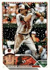 Gunnar Henderson #H4 Baseball Cards 2023 Topps Holiday Prices
