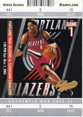 Bonzi Wells #77 Basketball Cards 2003 Fleer Authentix Prices