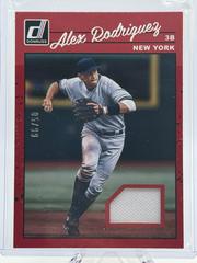 Alex Rodriguez [Red] #90M-AR Baseball Cards 2023 Panini Donruss Retro 1990 Materials Prices