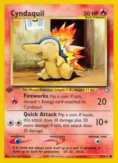 Cyndaquil [1st Edition] #57 Cover Art