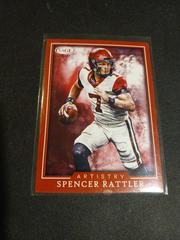 Spencer Rattler, [Red] #ART-SR Football Cards 2022 Sage Hit Artistry Prices