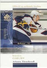 Braydon Coburn Hockey Cards 2004 SP Authentic Rookie Redemption Prices