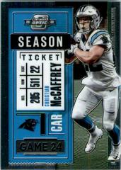 Christian McCaffrey #10 Football Cards 2020 Panini Contenders Optic Prices