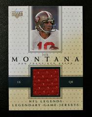 Joe Montana Football Cards 2000 Upper Deck Legends Legendary Jerseys Prices