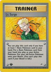 Lt. Surge [1st Edition] #101 Prices | Pokemon Gym Heroes | Pokemon