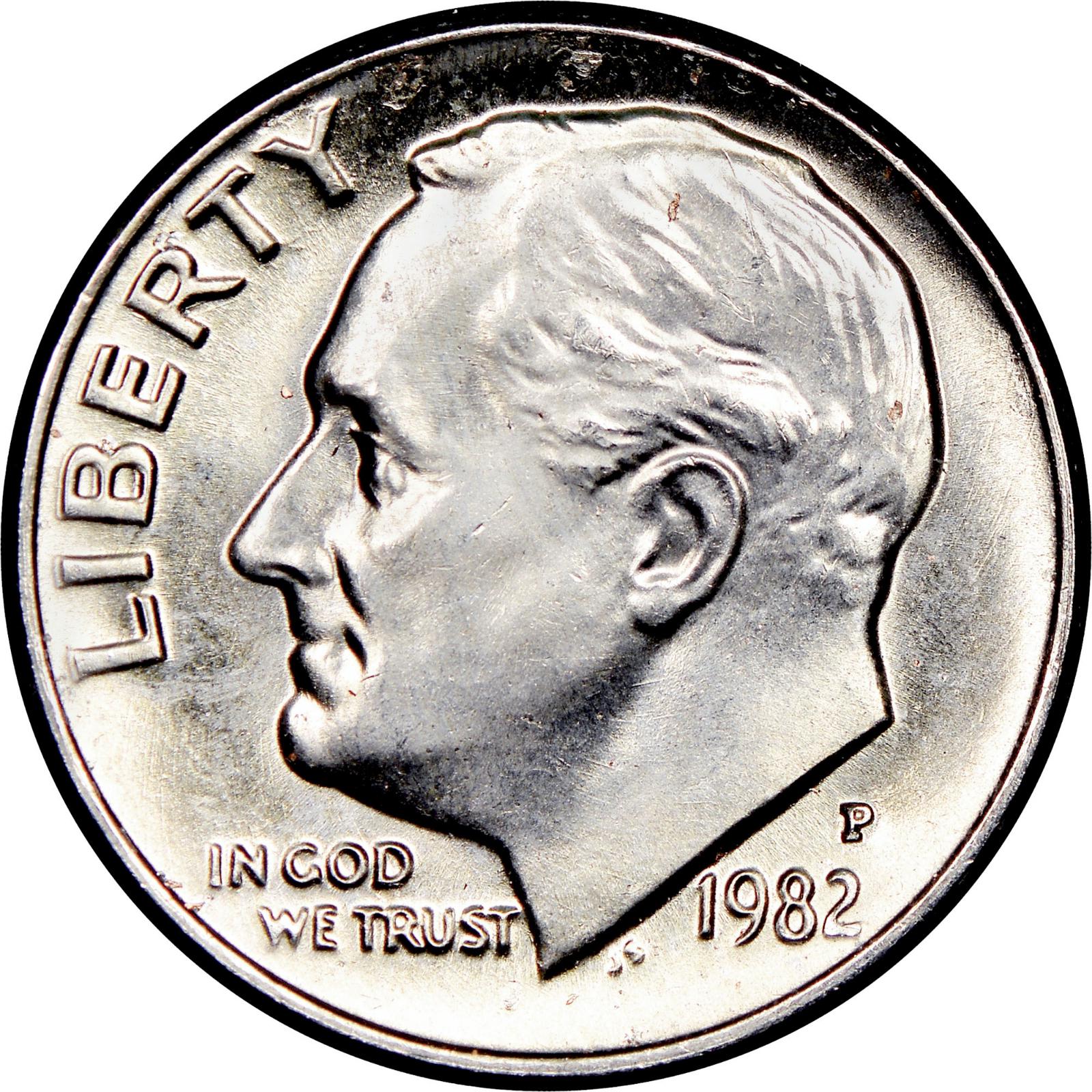 1982 P Roosevelt Dime Prices | Ungraded, NGC, PCGS Values
