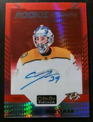 Connor Ingram [Red Prism] Hockey Cards 2020 O Pee Chee Platinum Rookie Autographs Prices