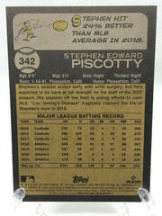 Back Of Card | Stephen Piscotty Baseball Cards 2022 Topps Heritage