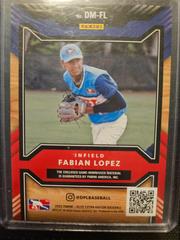 Back | Fabian Lopez Baseball Cards 2022 Panini Elite Extra Edition DPL Materials