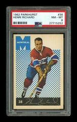 Henri Richard #38 Hockey Cards 1962 Parkhurst Prices