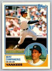 Bert Campaneris Baseball Cards 1983 Topps Traded Prices