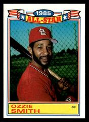 Ozzie Smith #16 Baseball Cards 1986 Topps All Star Glossy Set of 22 Prices