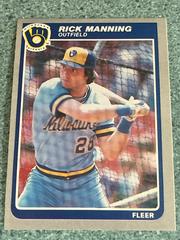Rick Manning Baseball Cards 1985 Fleer Prices