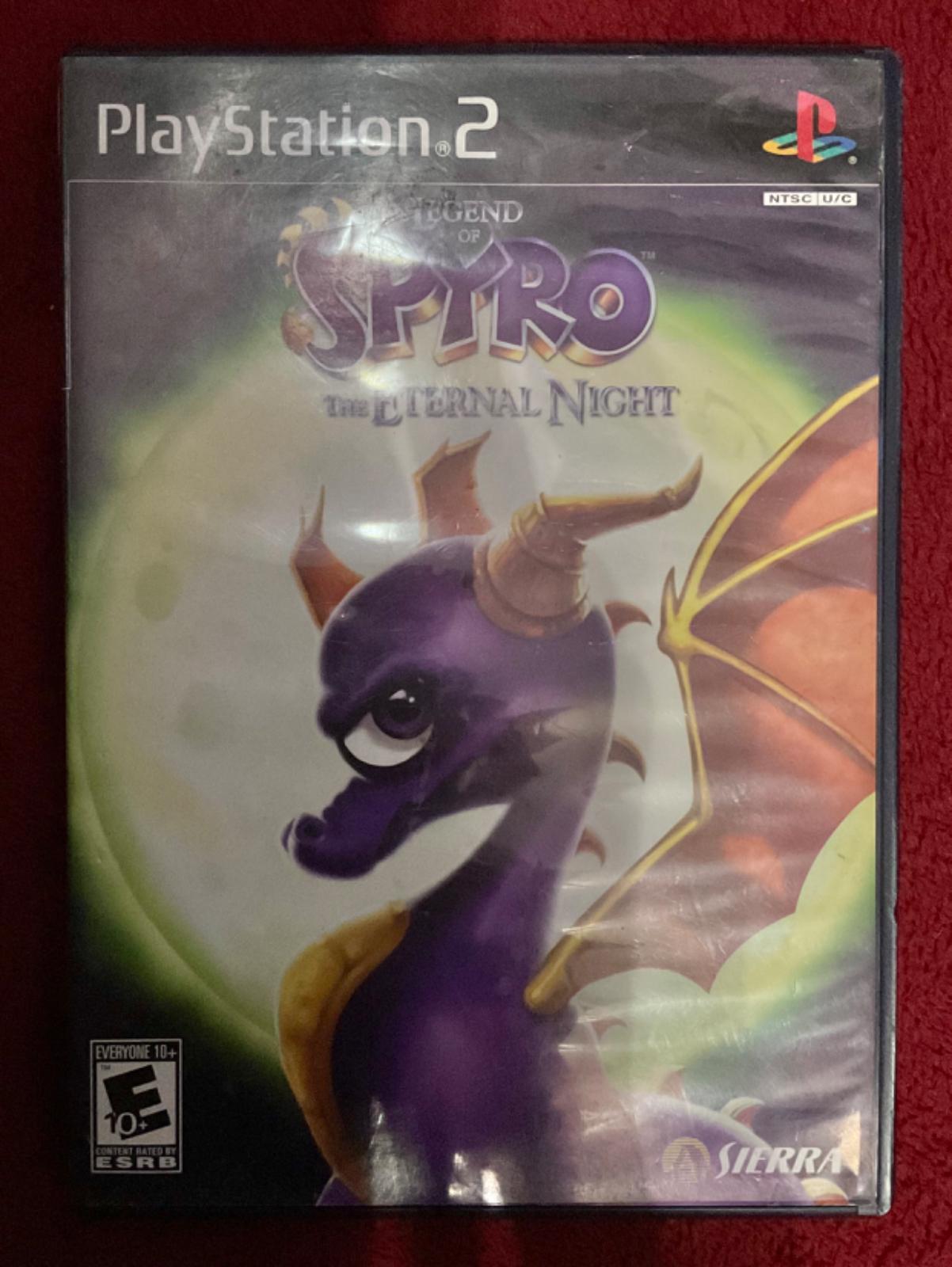 1/2 The Legend of Spyro: The Eternal Night
  This came in a big tub of random stuff, with my ps2 and wii. They had a lot of spyro games, but most of them were in really awful condition. As a die-hard skylanders kid growing up, it's nice to finally have all these spyro games. If only half of them worked. I need access to a disc resurfacer(?) so bad