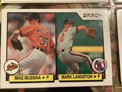 M. Mussina / M. Langston [Joker Black] Baseball Cards 1992 U.S. Playing Card All Stars Prices