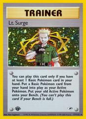 Lt. Surge [1st Edition] Pokemon Gym Heroes Prices