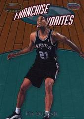 Tim Duncan Basketball Cards 1999 Bowman's Best Franchise Favorites Prices