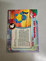Back Of Card | Squirtle Pokemon 1999 Topps TV